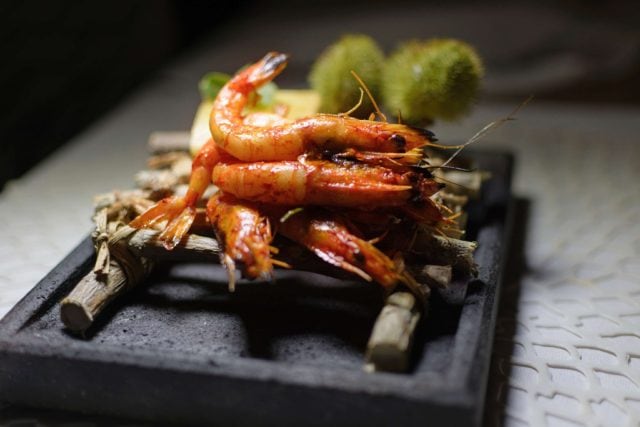 South american shrimp dish