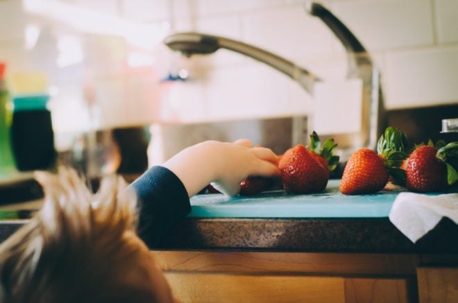 Preparing Strawberries